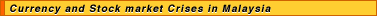 Currency and Stock market Crises in Malaysia