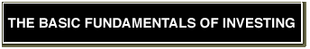 The basic fundamentals of investing