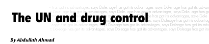 The UN and drug control