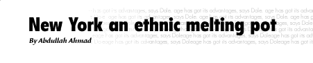 New York an ethnic melting pot - Abdullah Ahmad