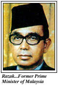 Rozak...Former Prime Minister of Malaysia