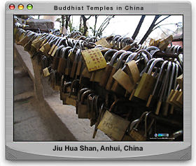 Lover's lock at JiuHuaShan