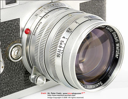 Leitz Summarit 50mm f/1.4 M-mount for Leica M3, 1957 model