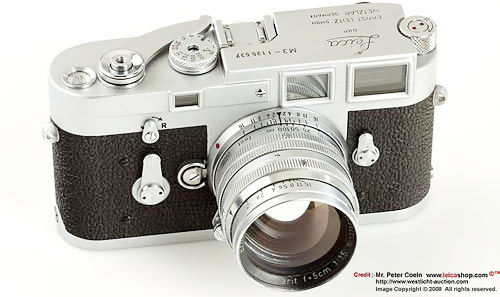 Leica M3 chrome Single Stroke w/S/N 1135XXX, Approx. Year of Produce: 1962