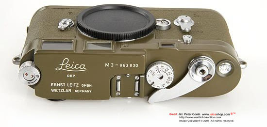 Replica of Leica M3 Olive from Leica M3 DD body