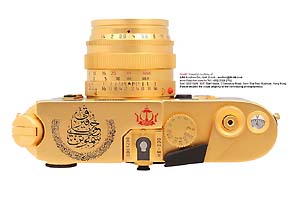 Leica M6 Sultan of Brunei Black Leather TOP Plate