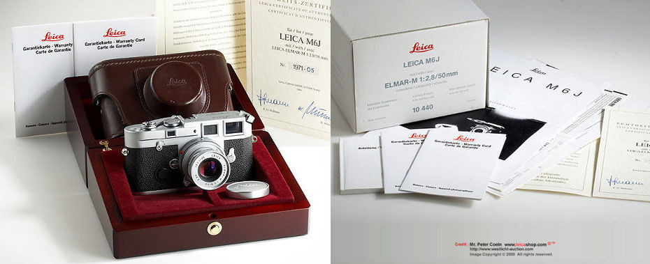Photo Showcase on LEICA M6J w/Collapsible ELMAR-M  1:2.8/50mm Compelte Kit with 1971-xx and documentations