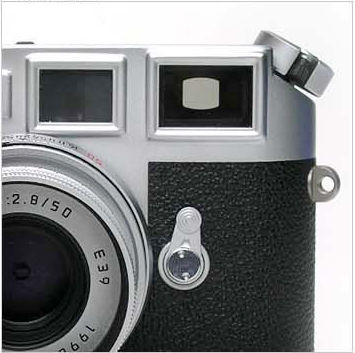 0.8x finder of Leica M6J showcase Front view with ELMAR 1:2.8/50mm by J-camera.KR