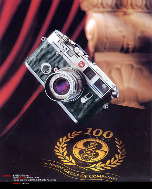 LEICA M6 Platinum Schmidt Group 1896~1996 100 Years / Centenary Edition, 1996  Poster scan