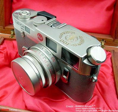 Side view, LEICA M6 Platinum Schmidt Group 1896~1996 100 Years / Centenary Edition 