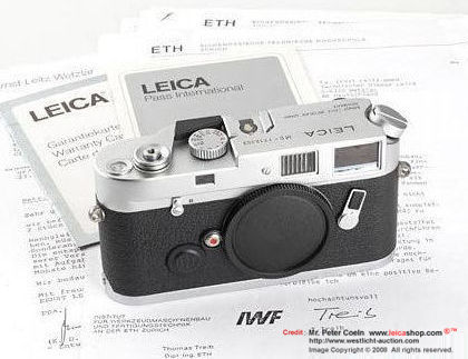 Leica M6 Chrome, ETH Zurich University technical application camera, 1987