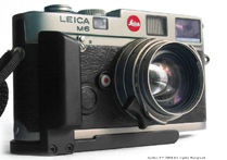 Side view of a  Leica Titanium Finish Classic body  with mathing Leica Summilux-M 35mm f/1.4 original version
