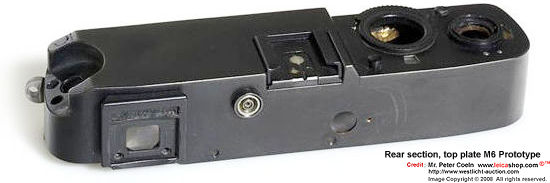 rear section, top plate of a prototype M6, 1981