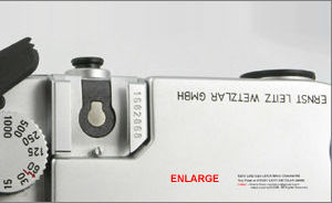 LEICA M6 Silver Chrome early model with  ERNST LEITZ WETZLAR GMBH engraving at top plate