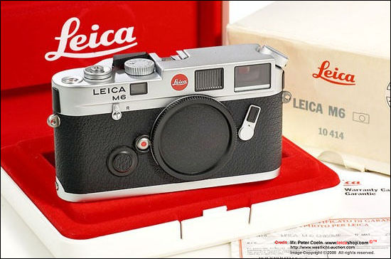 Leica M6 chrome, 1994 with original box and all documentation papers
