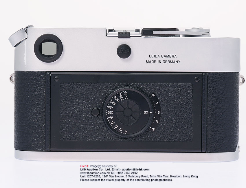 LEICA M6A rear section view photo courtesy L&H Auction Hong Kong