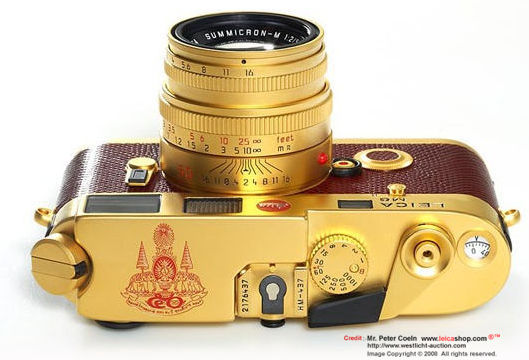 Top plate, LEICA M6 King of Thailand commemoration of Golden Jubilee 50th Year of  coronation rangefinder camera model