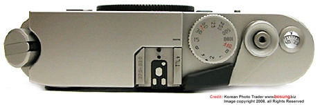 Top plate, Leica M6 TTL 0.72x Titanium finish camera body