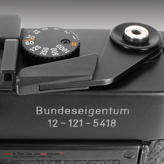 Leica M3 DS Cutaway display Model, 1954 rear section view
