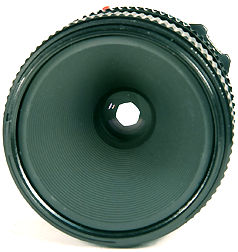 Canon FD 50mm f/3.5 lens Front