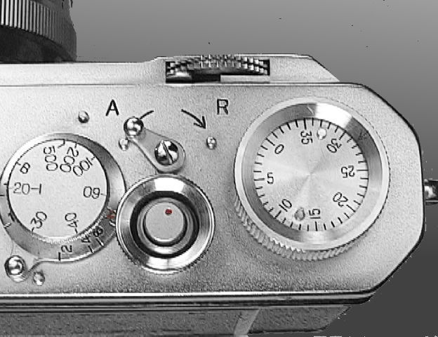 Nikon S 8 digits serial numbering film counter and shutter release button