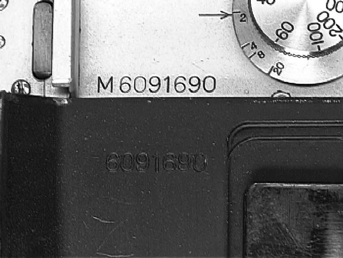 Nikon M unSynch rangefinder camera model  serial numbering