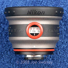 Side section view Nikon R-UW AF  Nikkor for Nikonos RS autofocus under water camera