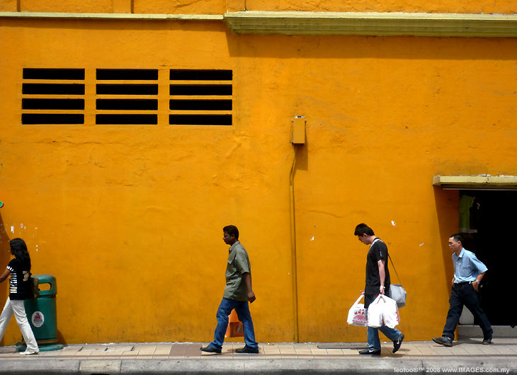 Streets of Kuala Lumpur old town area near China Town