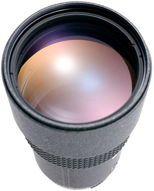 3rd version of the AF Nikkor 180mm f/2.8 IF ED front lens element view