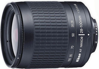 Matte black version of the Nikon AF Zoom Nikkor 28-100mm f/3.5~5.6G zoom lens