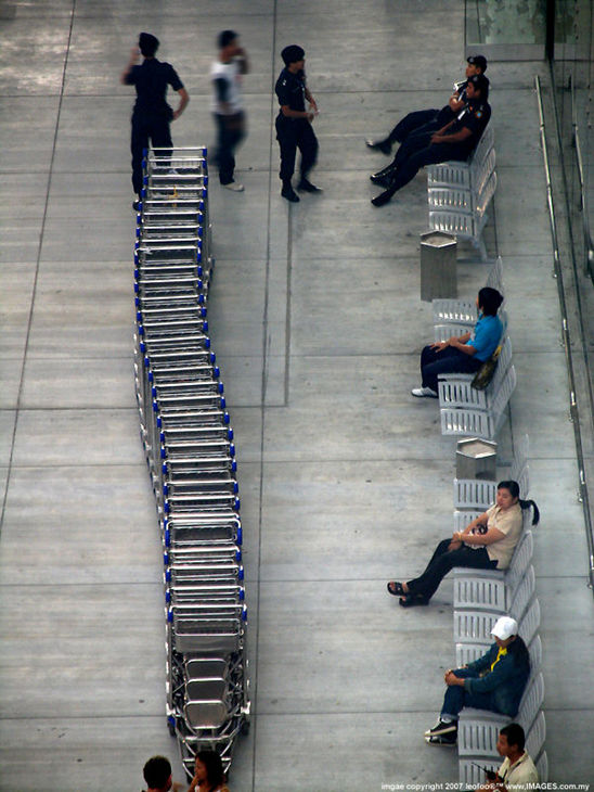 Bangkok new airport waiting / arrival area