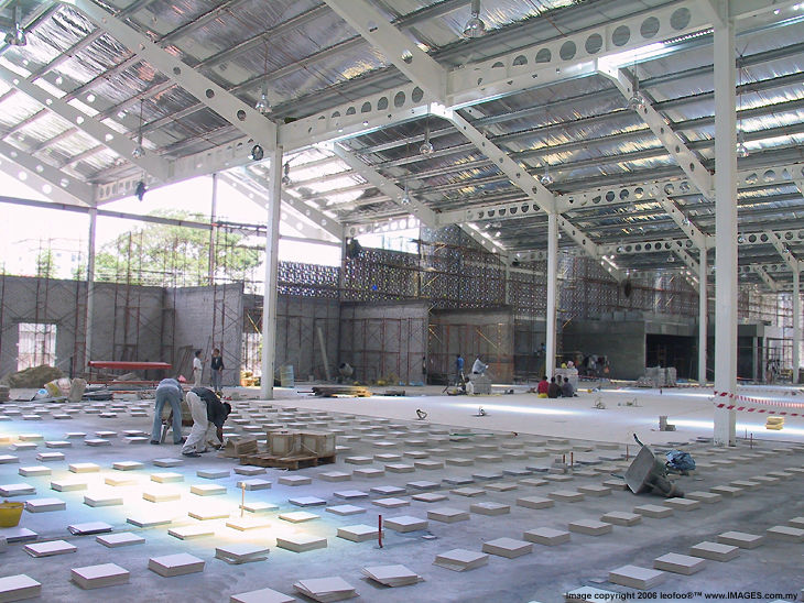 Inside a new construction site