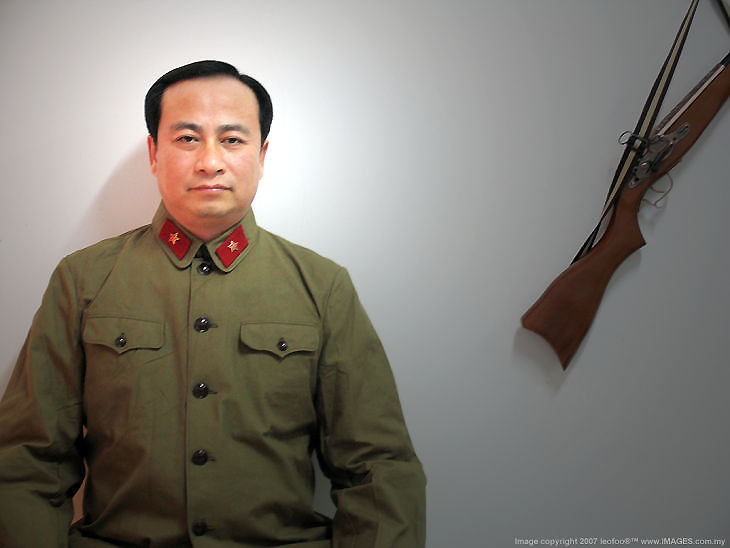 Chinese Liberation army uniform, a friend who posed for me, north east of China