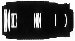 Optical composition for AF Nikkor 75-240mm zoom