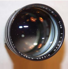 RF Nikkor 85mm f/1.5 telephoto lens