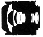 Optical formula for Nikon Fisheye-Nikkor 16mm f/2.8D ultrawideangle lens