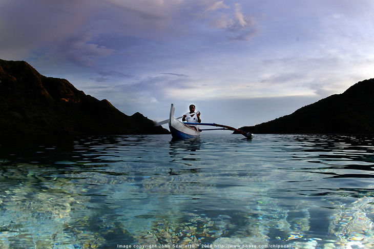 Under water split image by John Scarlett