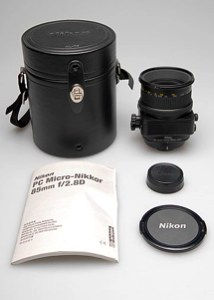 PC Micro Nikkor 85mm f/2.8 setup accessories