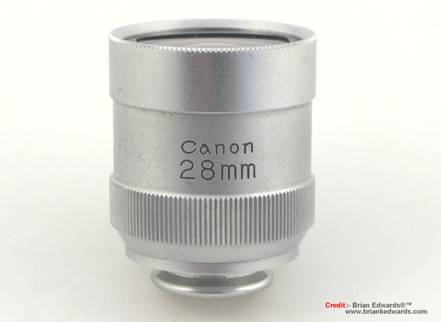 Optical Finder for Canon Rangefinder 25mm f/3.5  wideangle lens Side VIEW by Brian Edwards for MIR.com.my