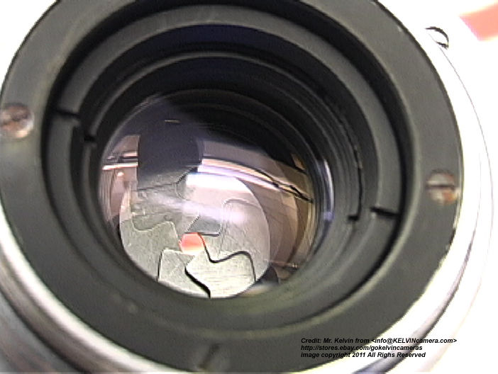 Canon SERENAR series wideangle lens 35mm f/3.2 - shutter blades