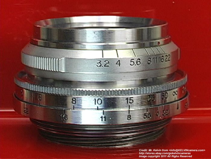 Canon SERENAR series wideangle lens 35mm f/3.2  - aperture scales