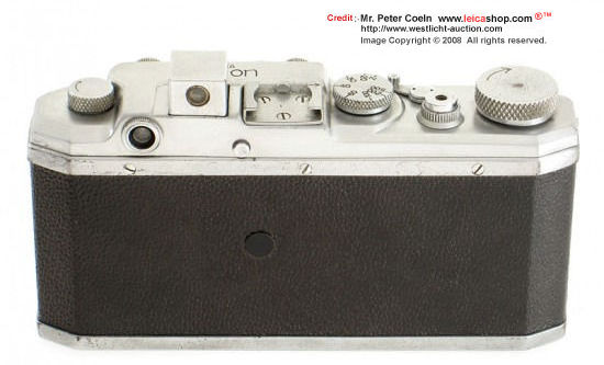 Rear film back section of an early  RF Seiki-Kogaku Canon Hansa rangefindeR camera model, 1935/6