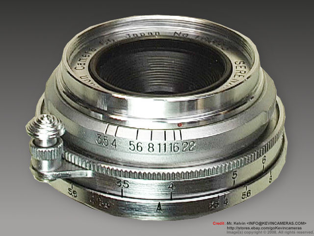 Canon Rangefinder 28mm f/3.5 SENERNAR wideangle lens SIDE VIEW