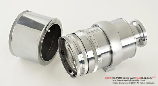 metal lens hood for Carl Zeiss Jena Sonnar 180MM F/2.8 chrome Olympia-Sonnar with direct mount for Contax PRE WAR VERSION  