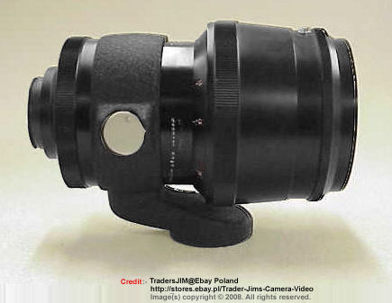 Exakta Carl Zeiss JENA  180mm f/2.8  Olympia Sonnar   side view