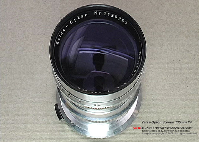 Zeiss-Opton Sonnar 135mm f/4.0 medium telephoto lens
 