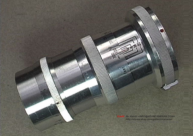 Side view and chrome lens barrel of Zeiss-Opton Sonnar 135mm f/4.0 medium telephoto lens
 