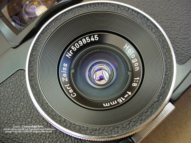 Zeiss Ikon / Contarex 8/15 Hologon lens on Hologon Superwide camera