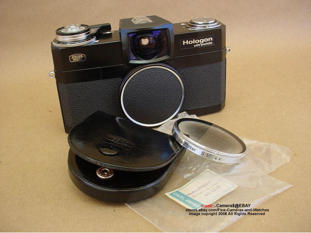 The Zeiss Ikon/Voigtlander/Contarex Carl Zeiss Hologon (10.0659) Superwide Camera  with the special IS57 graduated center filter