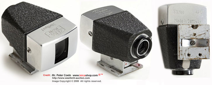 Zeiss Ikon Stereo finder 420 finder for postwar Stereotar C . Year: c.1957